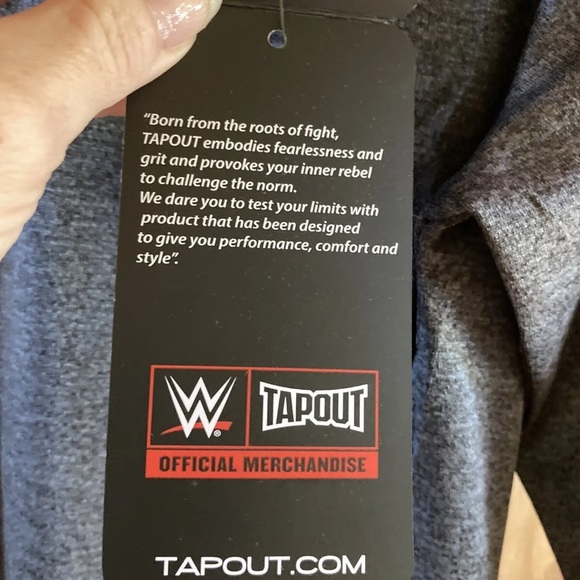 Mens Tapout 1/4 zip long sleeve gray orange pullover jacket size M - NWT - Picture 5 of 12